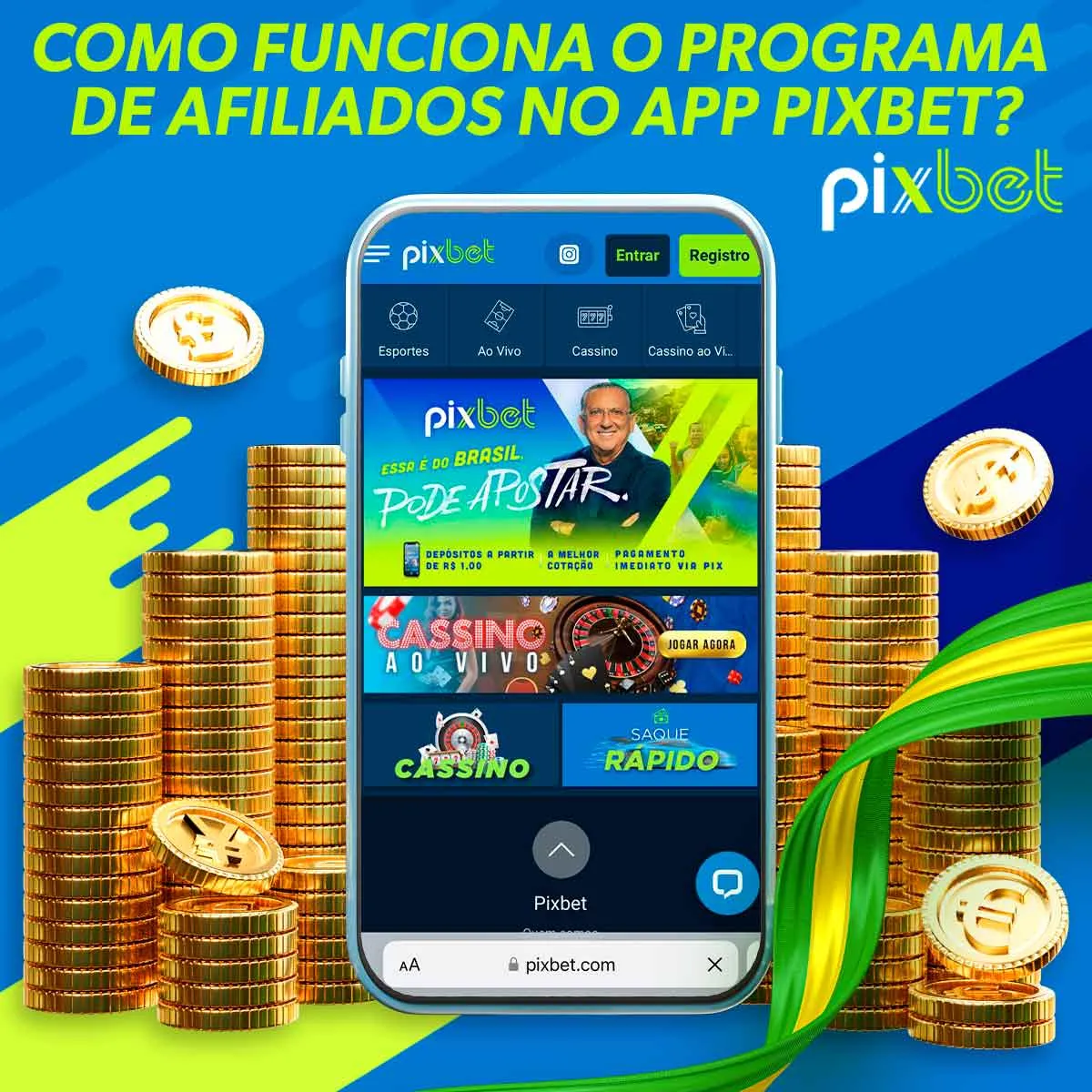 Como funciona o programa de afiliados no app Pixbet?
