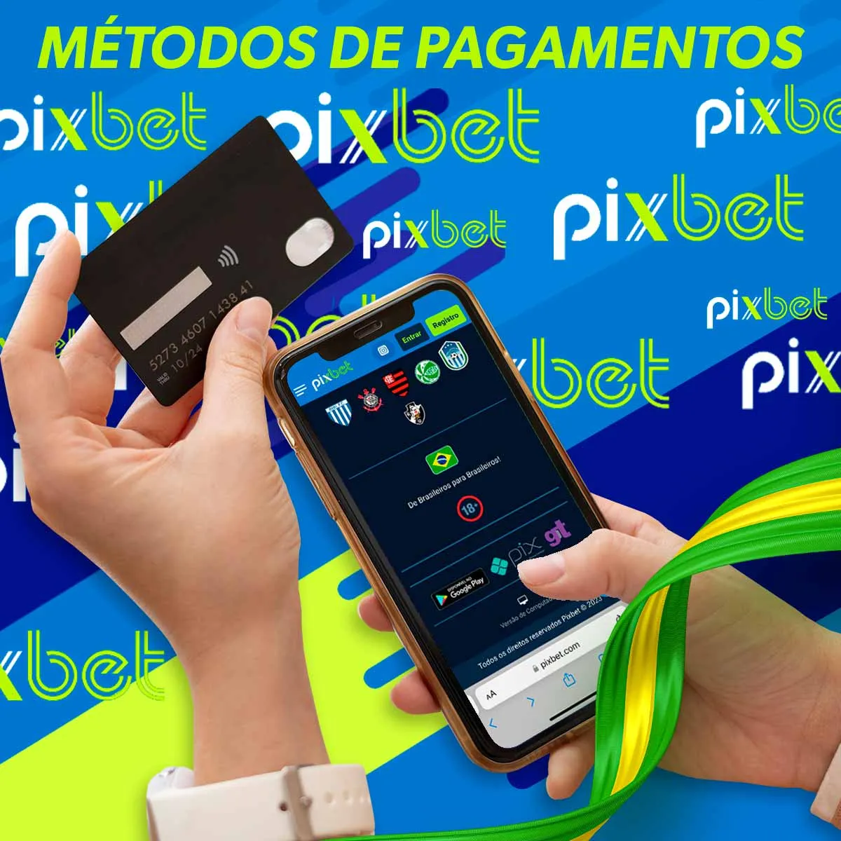 Métodos de pagamento no Pixbet Casino
