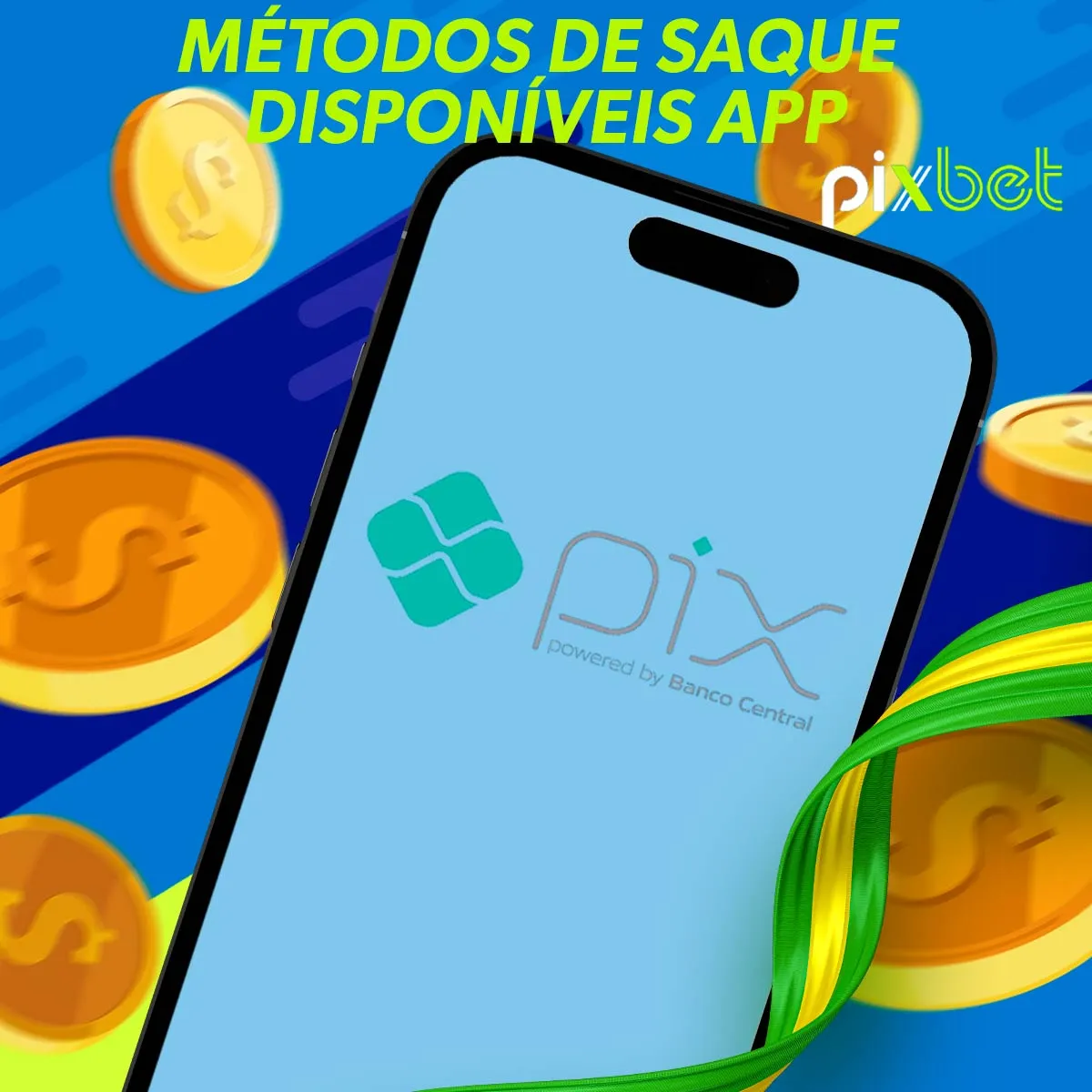 Métodos de saque no aplicativo Pixbet Brasil