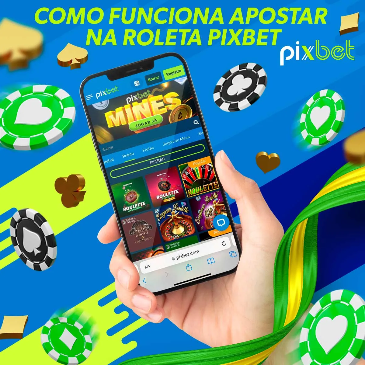 Como funciona apostar na Roleta Pixbet
