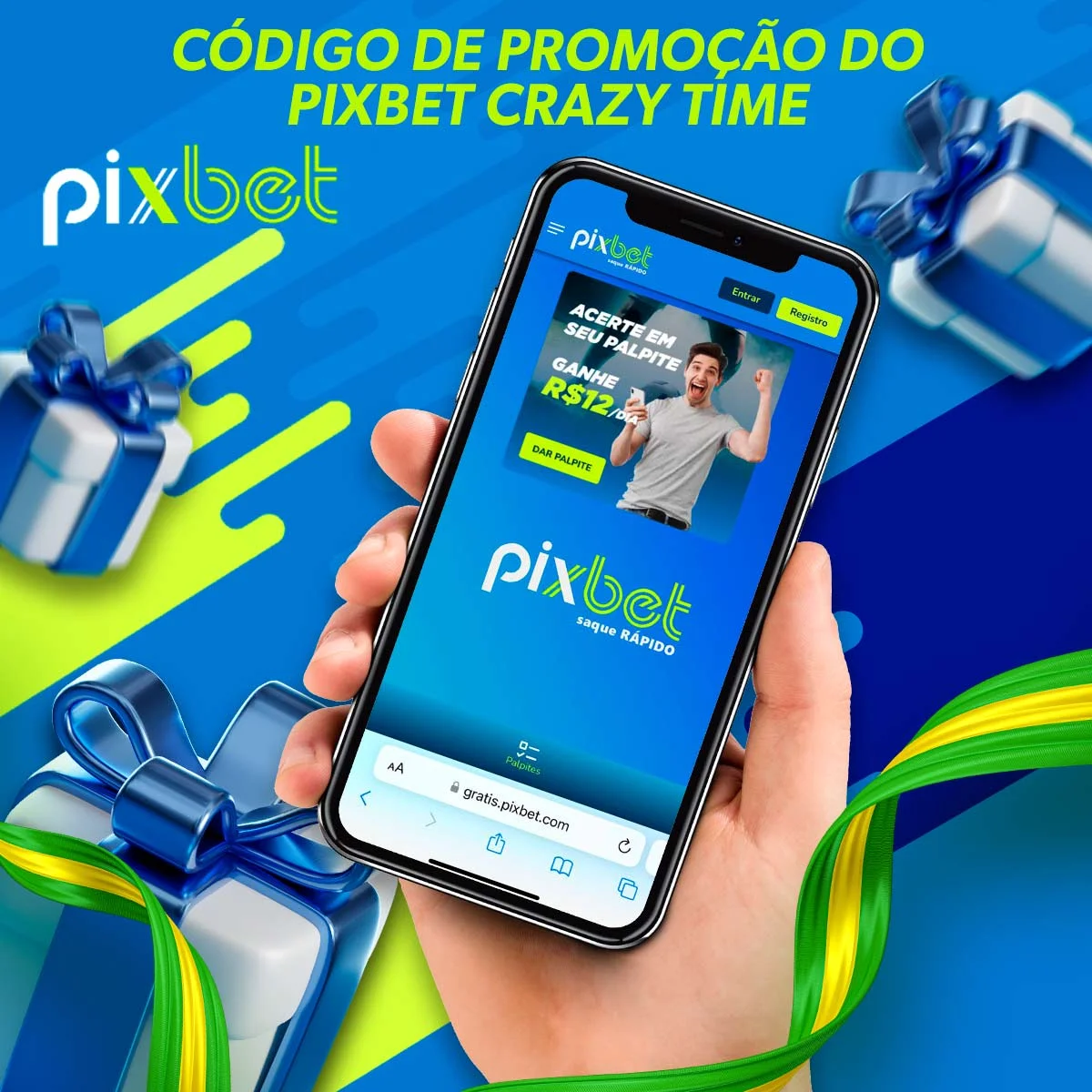 Existe um código promocional para o jogo Crazy Time PixBet?