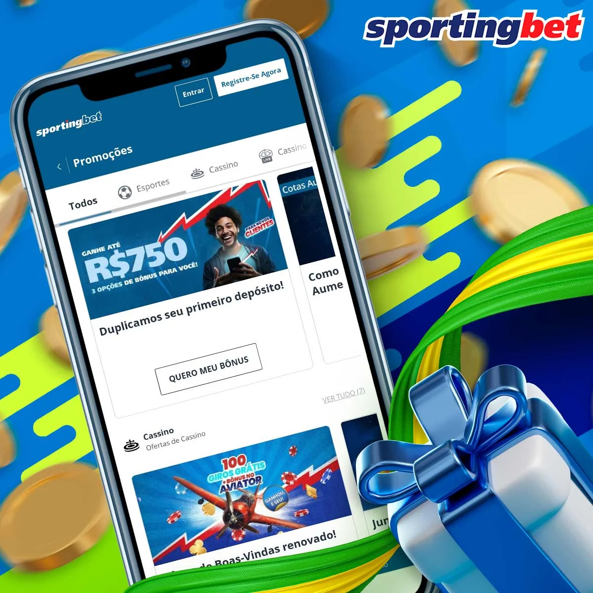 Bónus oferecidos pela plataforma Sportingbet