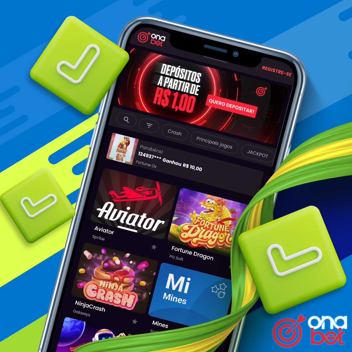 Baixe o aplicativo Onabet - Cassino e apostas esportivas para brasileiros